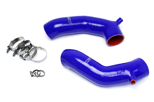 Blue HPS 57-1517-BLUE Dual Air Intake Hose (Blue Silicone Post MAF Tube Shortram), 1 Pack
