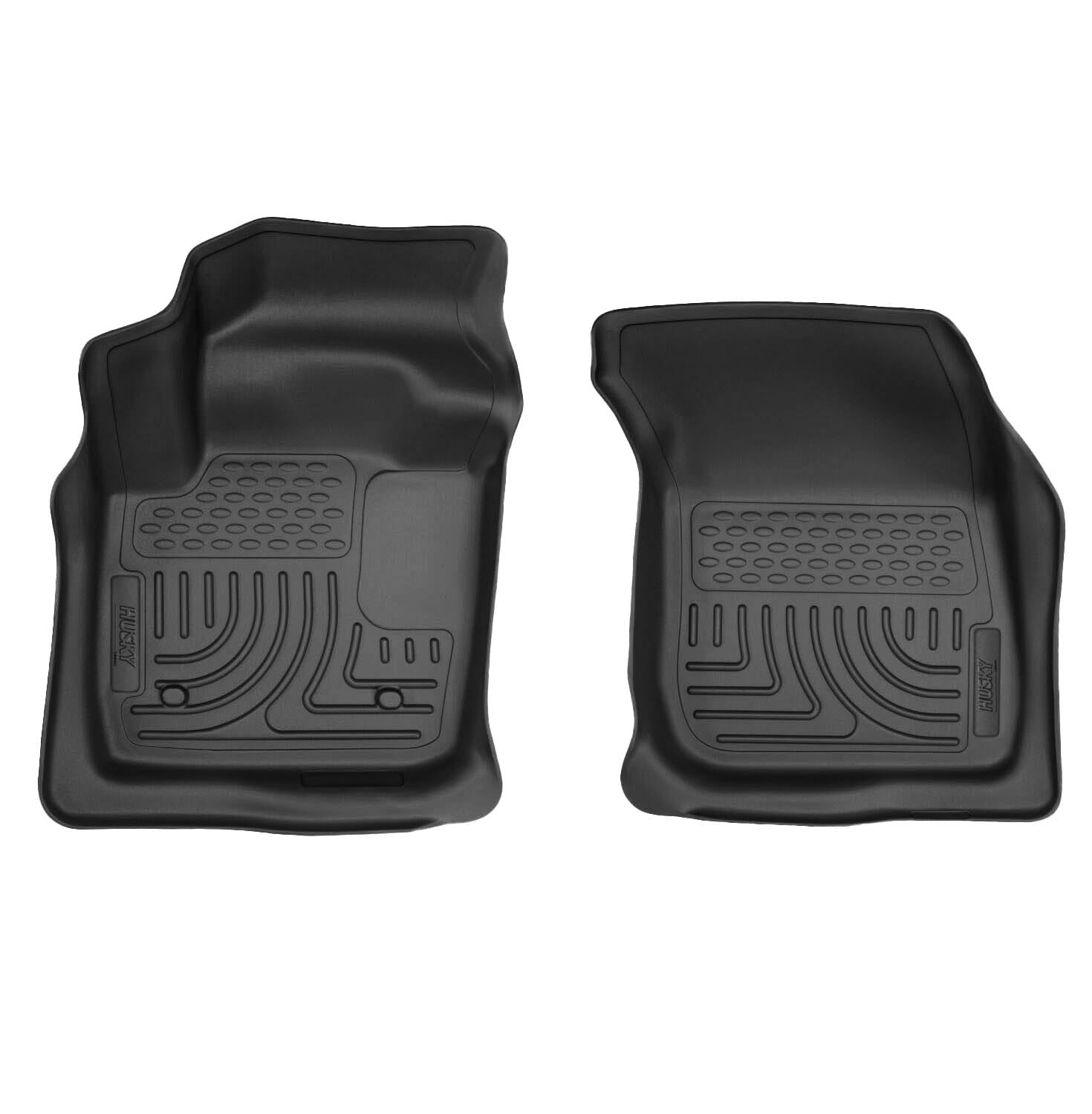 Husky Liners Floor Mats X-act Contour | Fits 2013-2016 Ford Fusion & Lincoln MKZ | Front Row, 2-pc Black - 55571