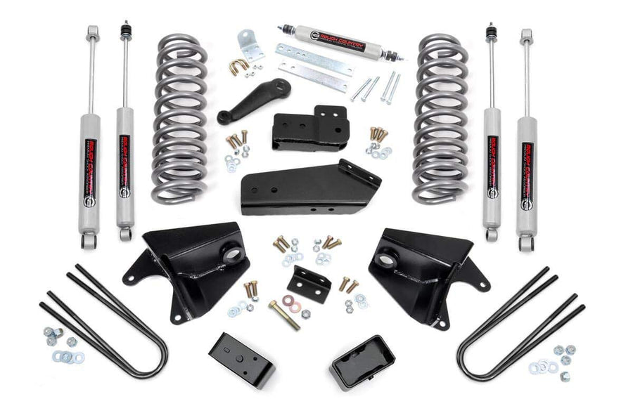 4" Rough Country Suspension Lift Kit for 1980-1996 Ford F-150 4WD - 465.20