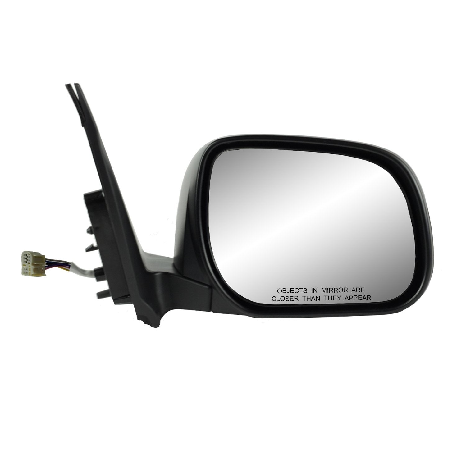 Mirror Passenger Side for Toyota RAV4, US Built, black, foldaway, Power Side