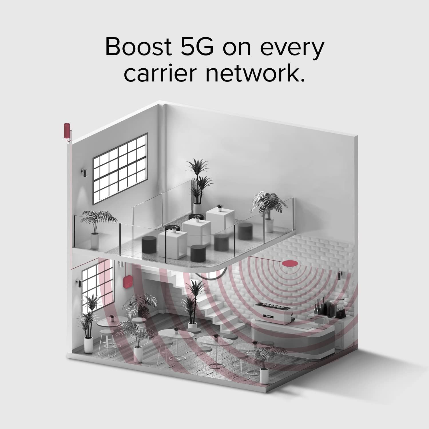 Cell Phone Signal Booster weBoost for Business Office 200 (50 Ohm) | 5G/4G LTE | All U.S Carriers - Verizon, AT&T, T-Mobile & More | Up to 10,000 sq ft | FCC Approved