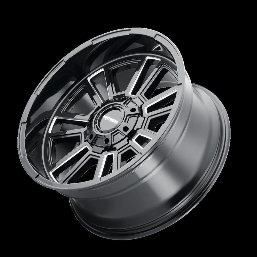 Apollo MAYHEM 8115 Gloss Black Milled 20-9 8-170 0MM 125.2MM