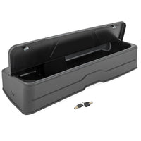 Rough Country Under Seat Lockable Storage for Chevy Silverado & GMC Sierra 1500/2500HD/3500HD Crew Cab (2019-2026 & Refresh) - Custom-Fit Rear Seat Organizer Tray