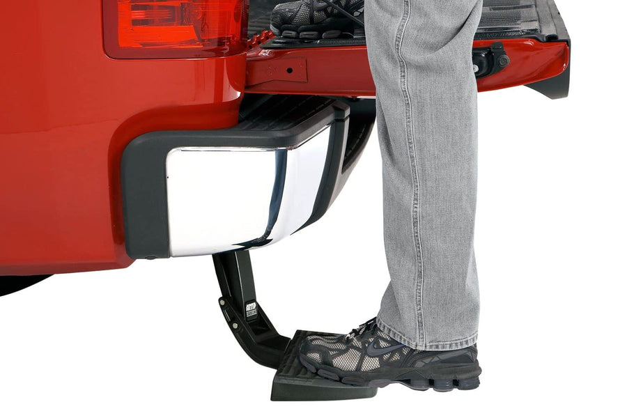 AMP Research BedStep 75306-01A Rear Bumper Access Black Not Compatible w/Dual Exhaust