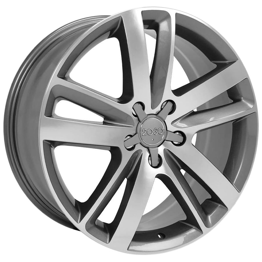 Gunmetal Machined Wheel OE Wheels LLC AU20-20090-5130-60MG Painted (20 x 9. inches /5 x 130 mm, 60 mm Offset)