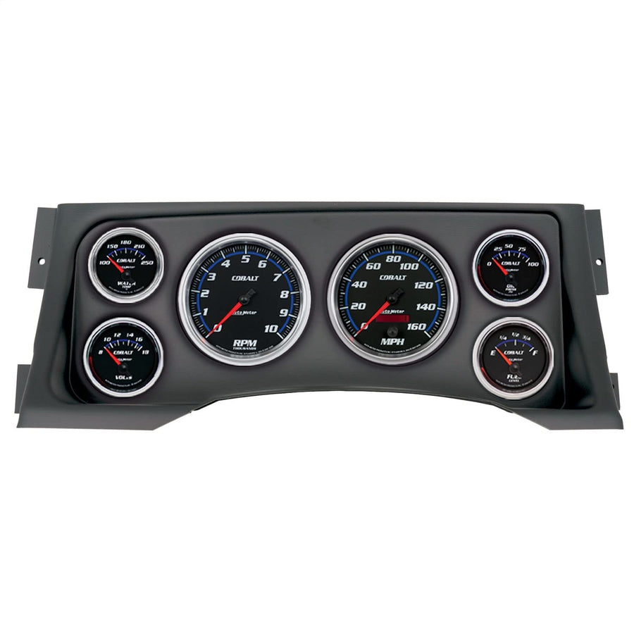AutoMeter Dash Kit Direct Fit, (3 3/8" X2, 2 1/16" X4), Chevy/Gmc Truck 95-98, Cobalt (2928-05)