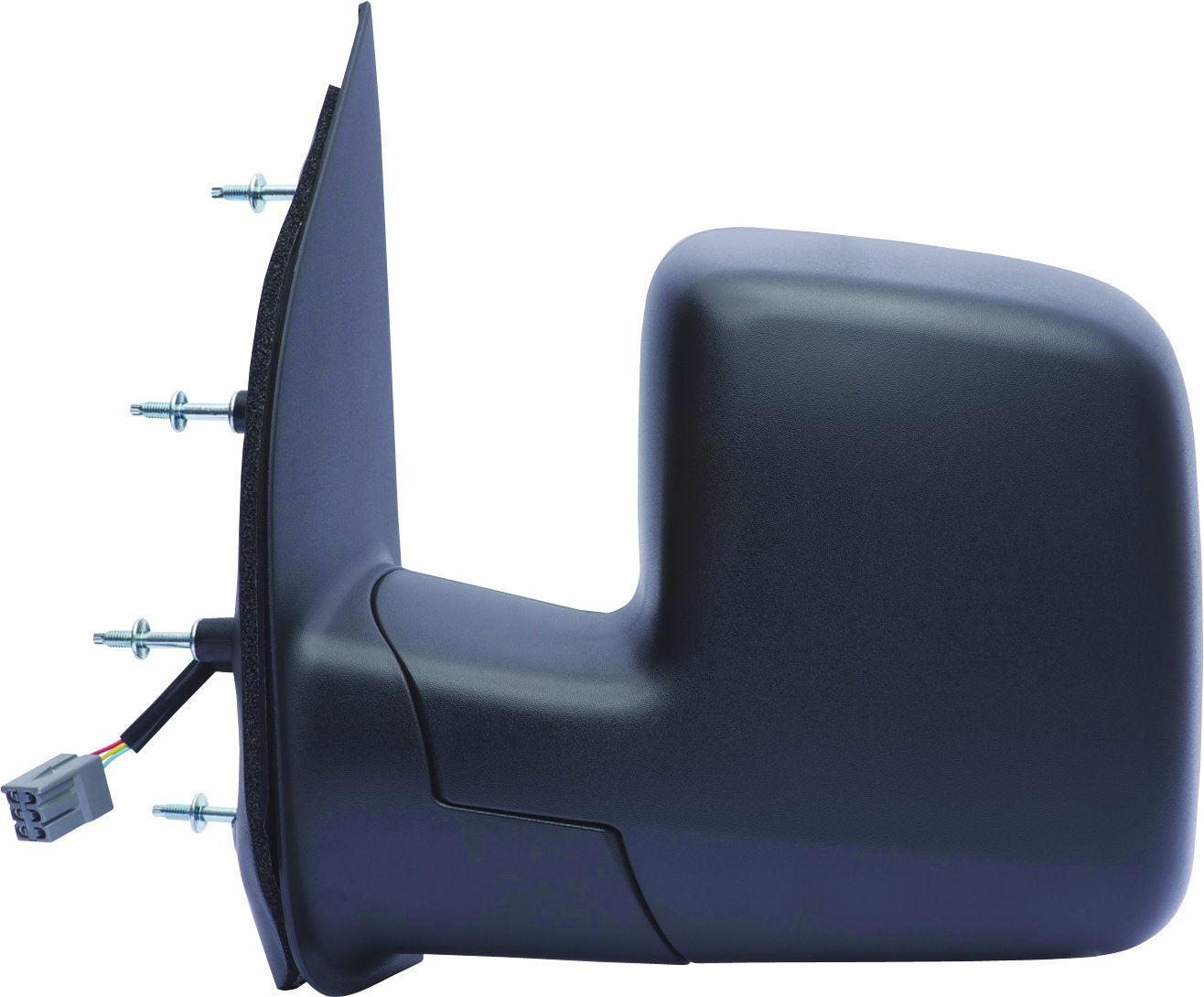 Driver Side Fit Mirror for Ford Econoline Van, Single Lens, Textured Black, Foldaway, Power