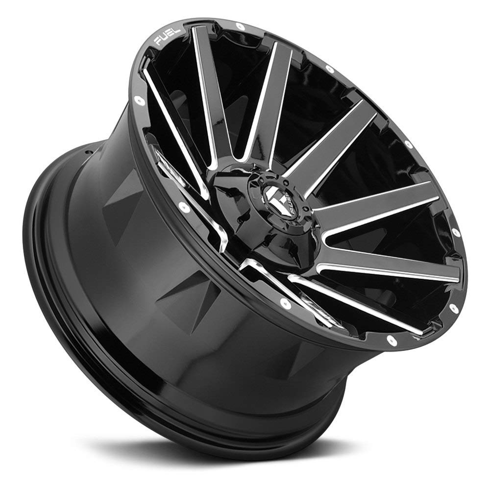 D615 CONTRA FUEL OFF-ROAD 20X9, 6X120/5.5, 5.75, 19mm GLOSS BLACK MILLED - D61520906957
