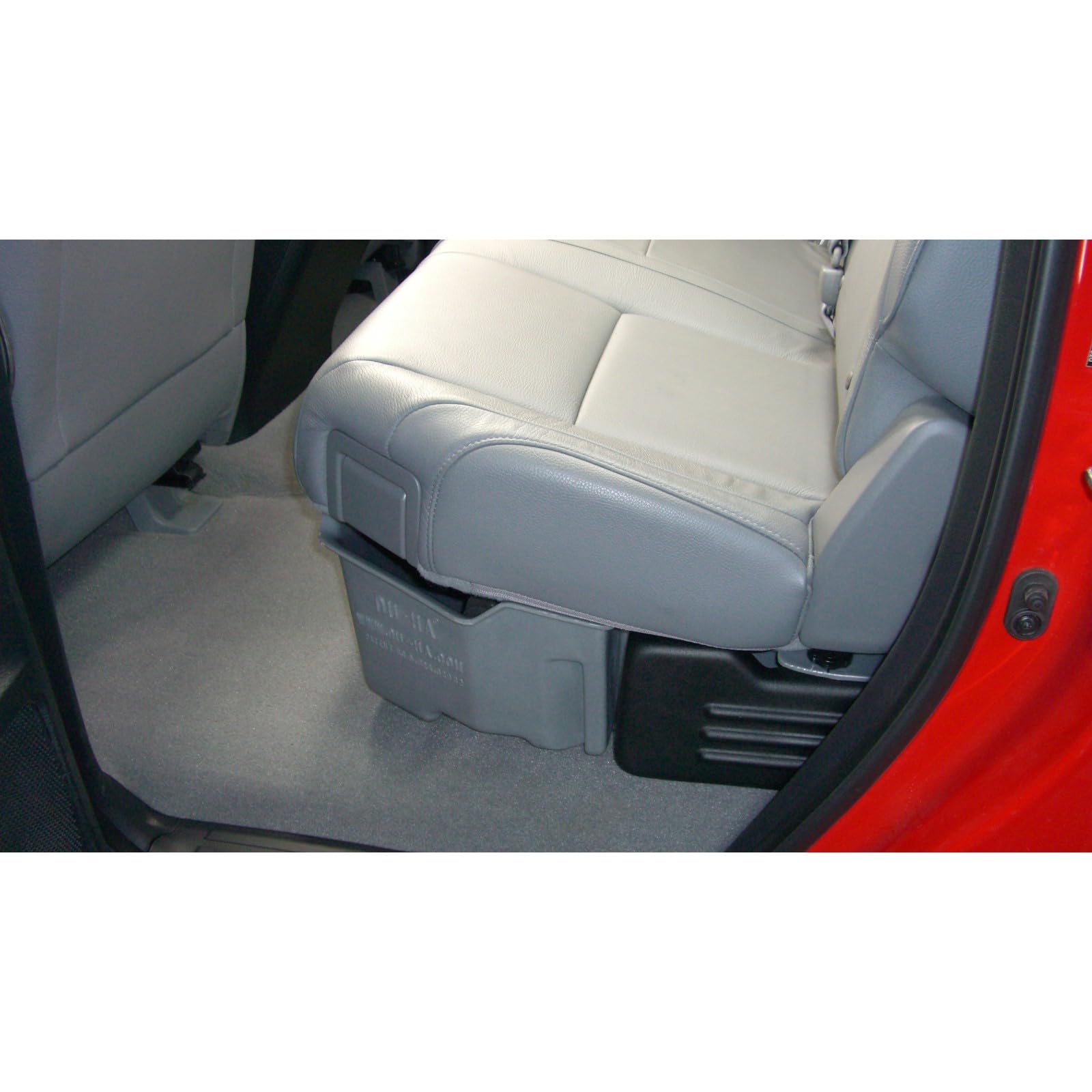 Under Seat Storage DuHa 60061 fits 2007-2021 Toyota Tundra Double Cab with a Factory Subwoofer | Black Heavy-Duty Back Seat Organizer | Includes Dividers
