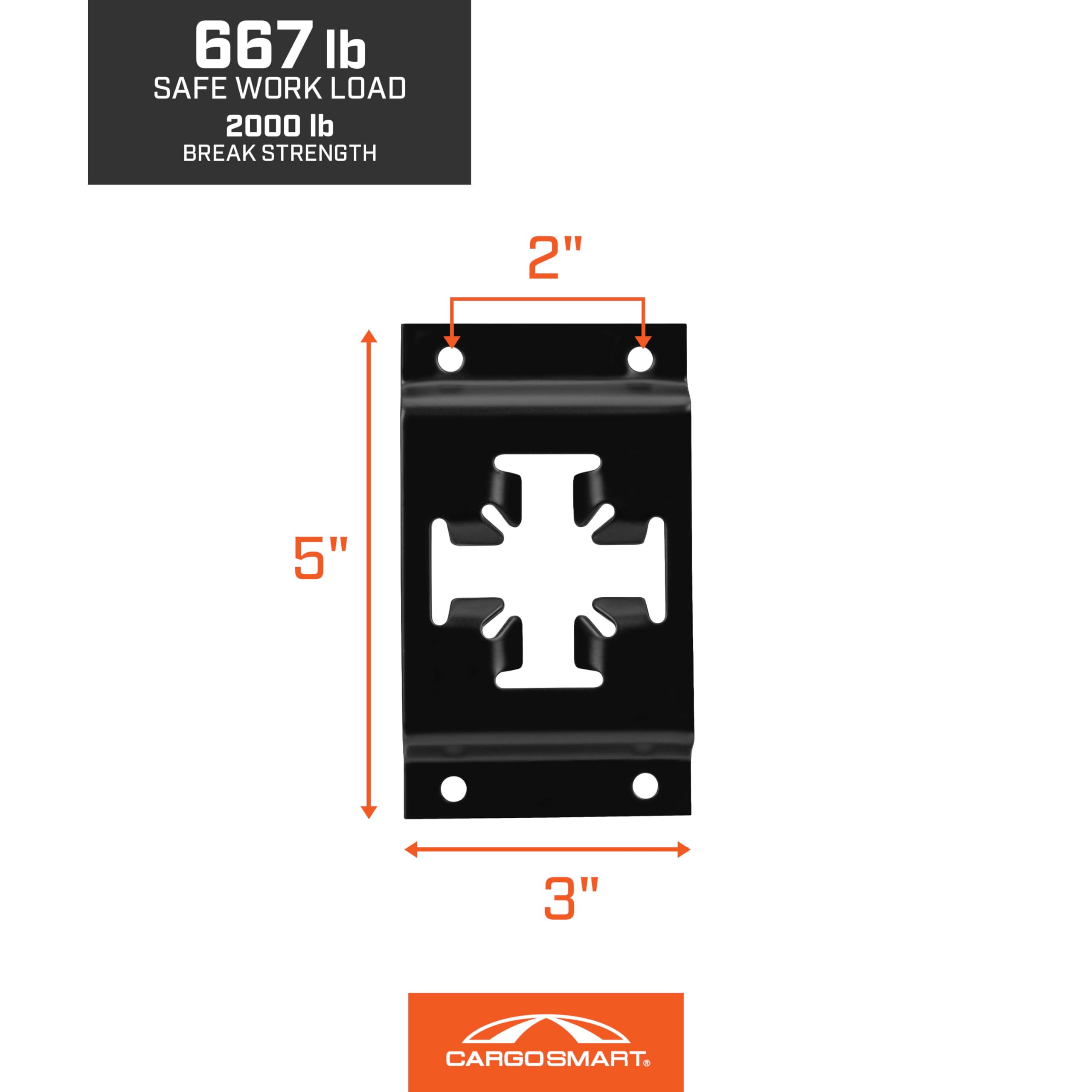 X-Track CARGOSMART Single Piece 1 Pk - Matte Black
