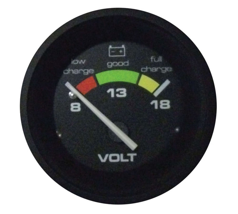 12 VDC Sierra International 68361P Amega Domed Scratch & Fog Resistant Battery Condition Indicator, 2"