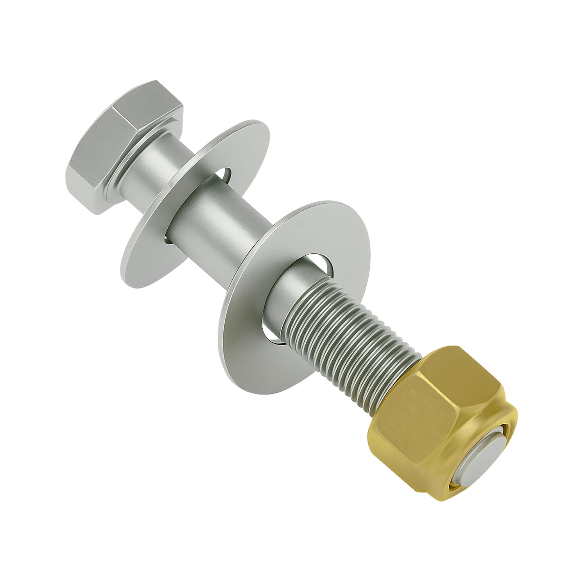 T-H Marine Bolt Kit Jack Plate – ½-20 x 2-3/4” Fine Thread Bolts with Shoulder – Stainless Steel – Includes Lock Nuts & Washers – Mounting Hardware for Outboard Motors