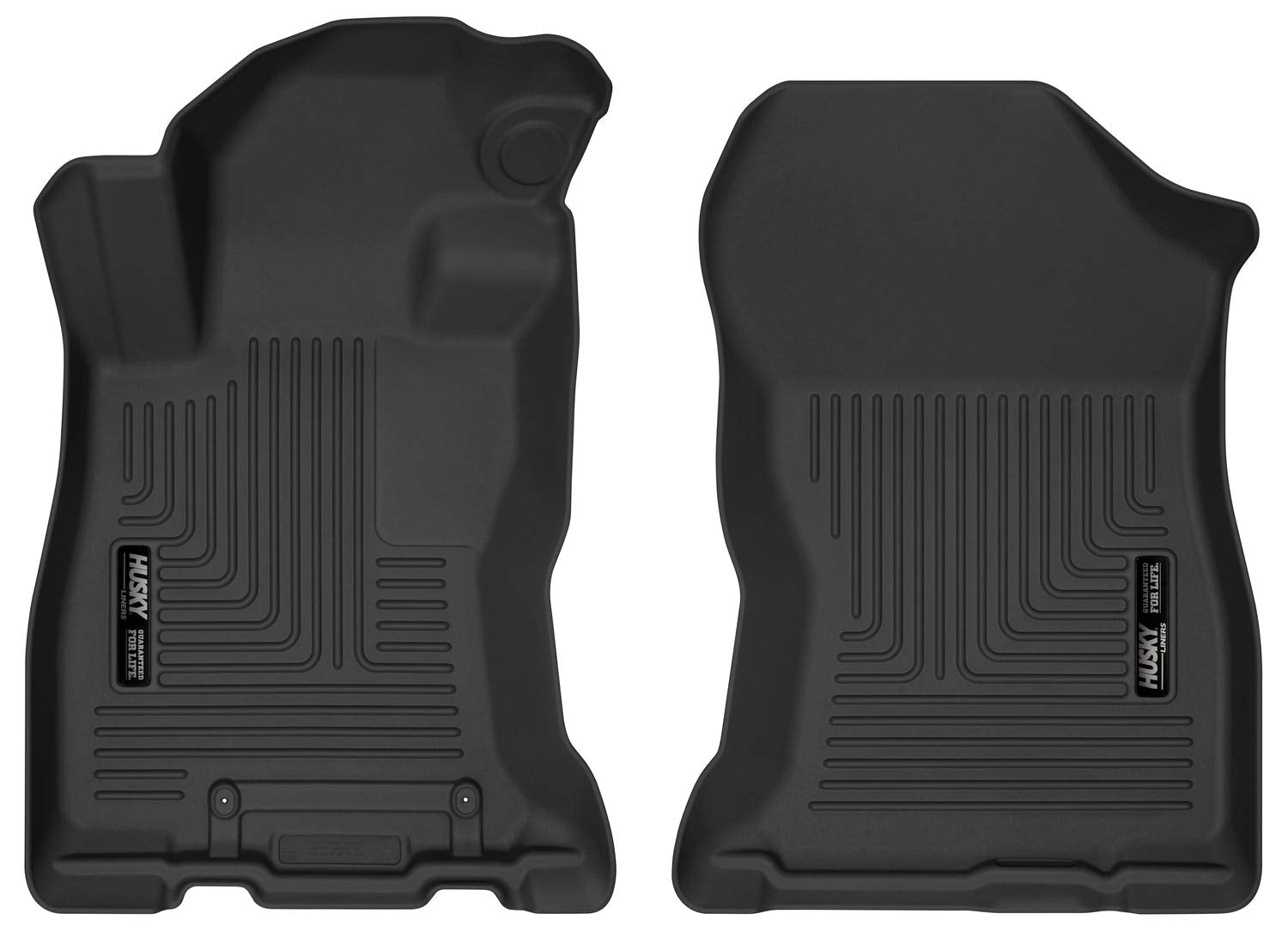 Husky Liners Floor Mats X-act Contour | Fits 2019-2024 Subaru Forester | Front Row, 2-pc Black - 54731
