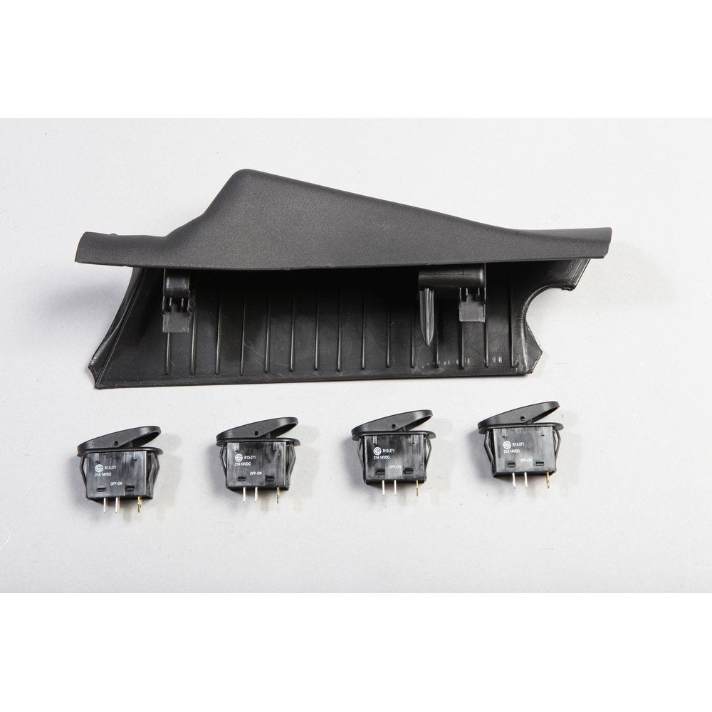 Switch Pod Kit, Rugged Ridge | A-Pillar, 4 Switches, Black, RHD | 17235.97 | Fits 2011-2018 Jeep Wrangler JK
