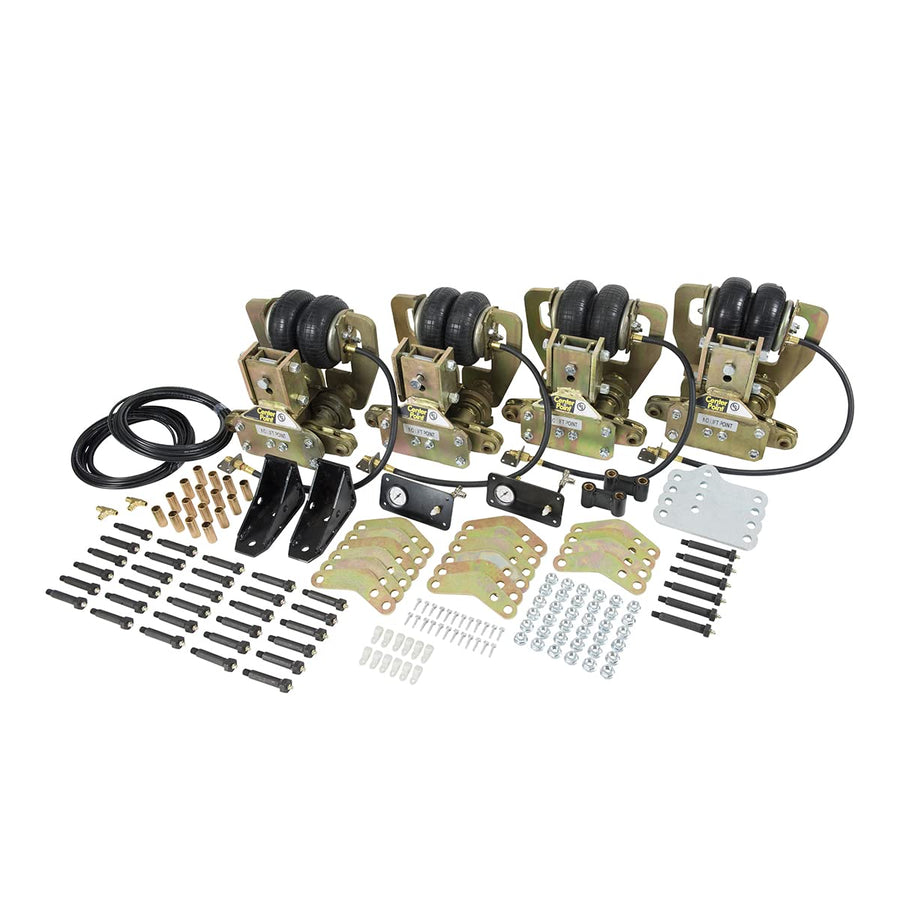 Lippert Air-Ride Center Point RV Suspension System with Triple Axle Configuration for Road Shock/Vibration Absorption and Improved Braking Distance on Travel Trailers - 1565401