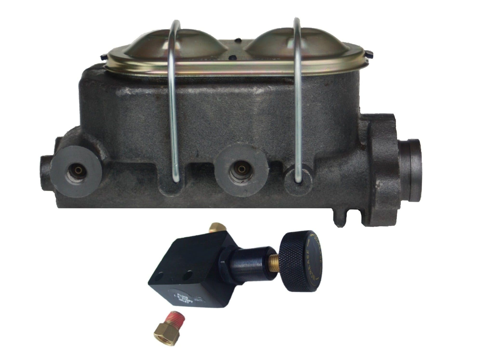 LEED BRAKES Front Disc Brake Conversion Kit Manual With Adjustable Proportioning Valve Maxgrip Xds Black Calipers