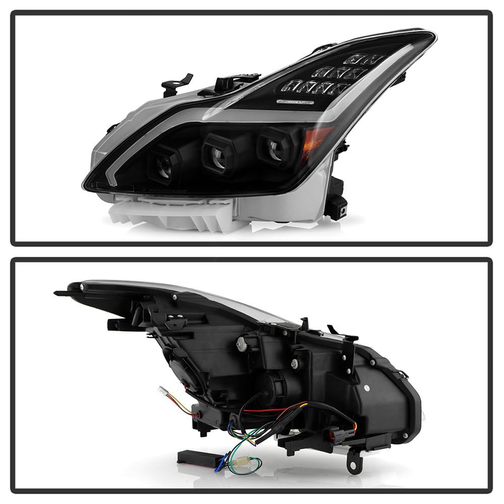 Projector Headlights Xtune (PRO-JH-IG3708-2D-FLED-BK) (Akkon)