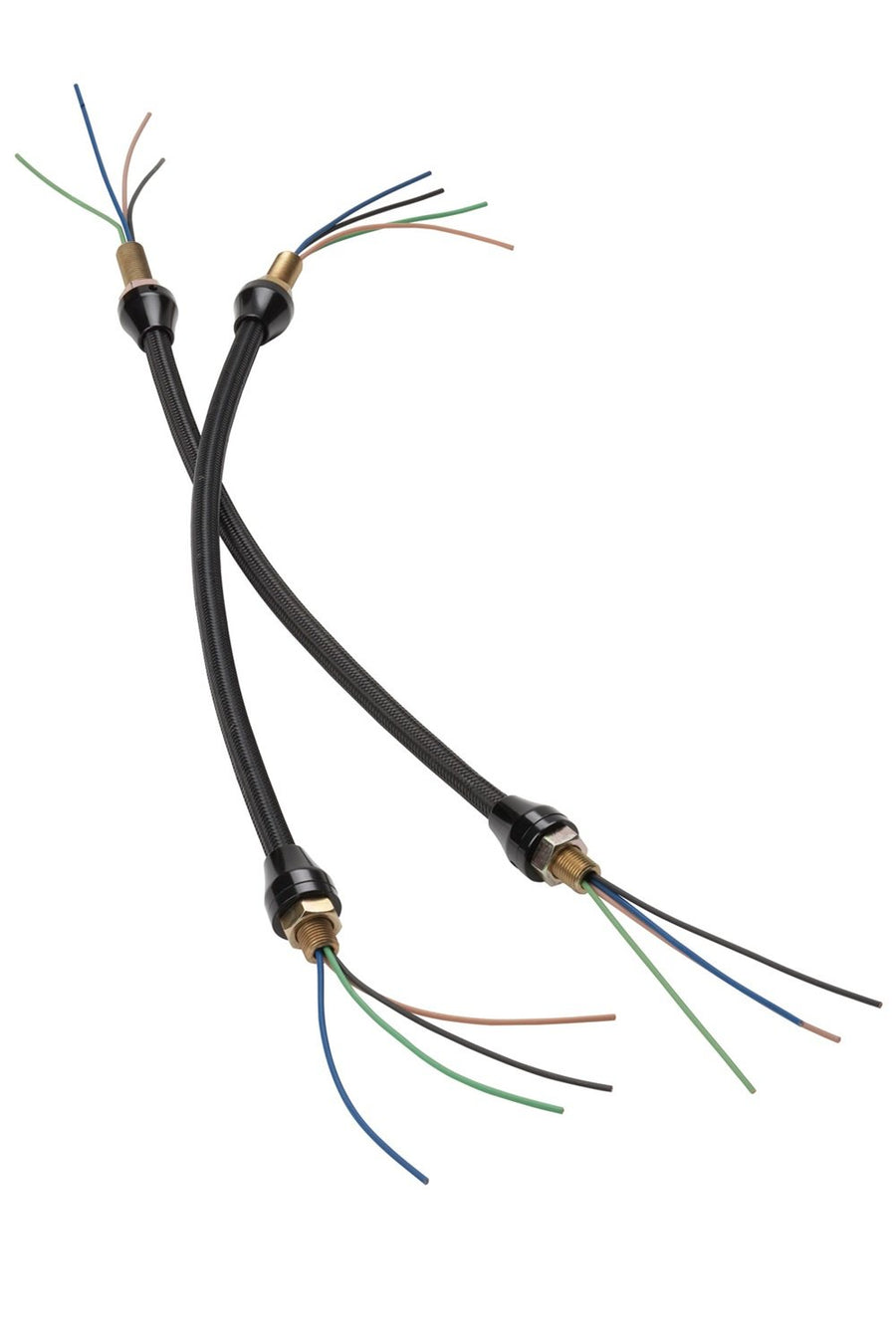 Headlight Conduit Lokar XHL-1900 with Black Stainless Steel Housing and Black Fittings