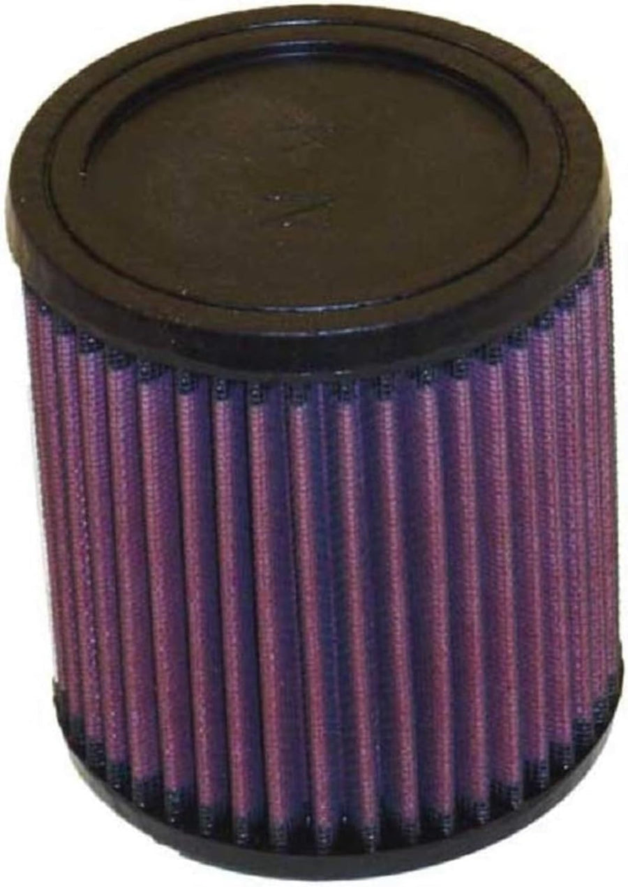High-Flow K&N Original Lifetime Universal Clamp-On Air Filter: High Performance, Premium, Washable: Flange Diameter: 2.4375 In, Filter Height: 5 In, Flange Length: 0.625 In, Shape: Round, RU-0840