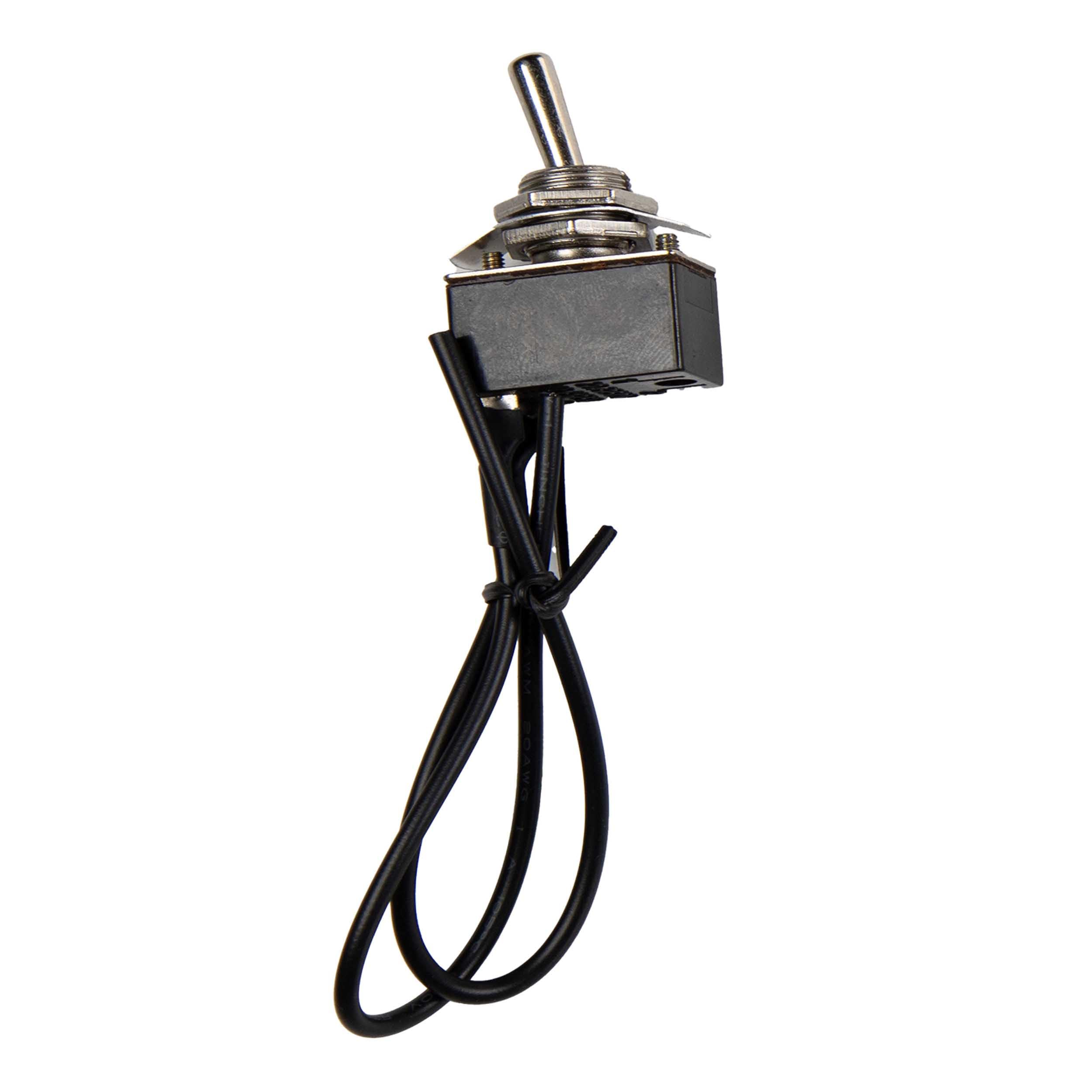 Install Bay Standard Toggle Switch Single Pole On and Off 6 Inch Leads 5 Pack- IBTSSS