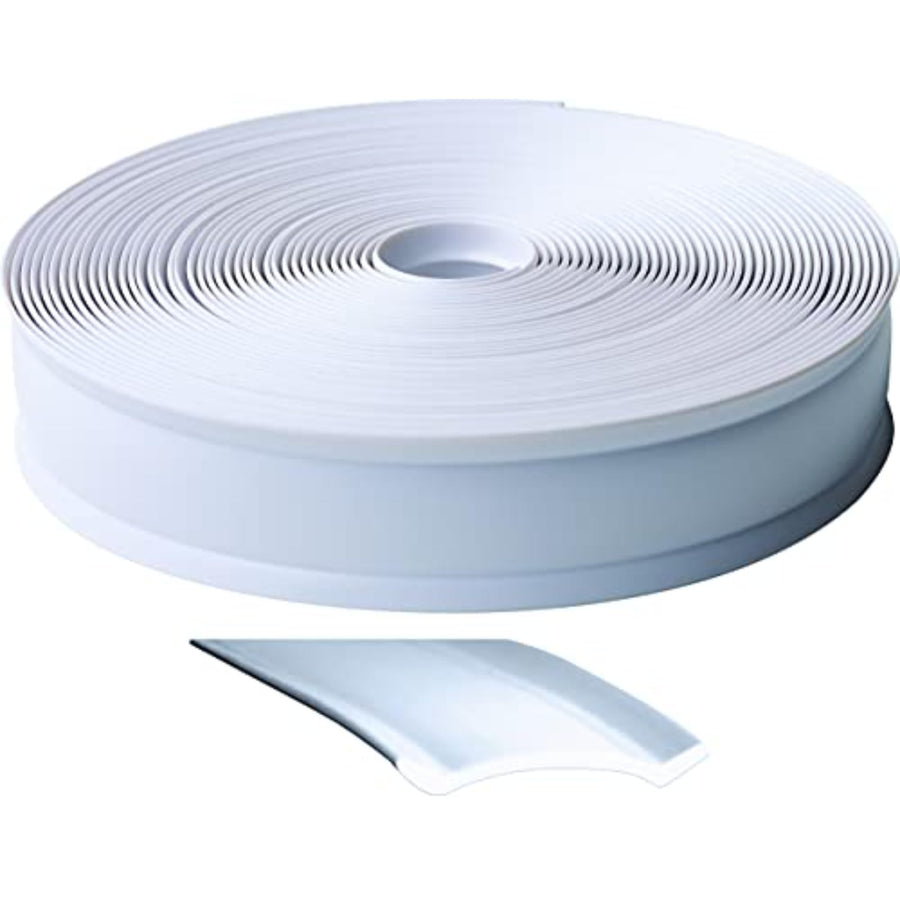 1 Inch Wide RV Designer Vinyl Trim Insert for RVs - Flexible Molding, Exterior Use, and Roof Edge Molding - Ideal for Travel Trailers and Campers, Heavy Duty, 25 Foot Roll, White