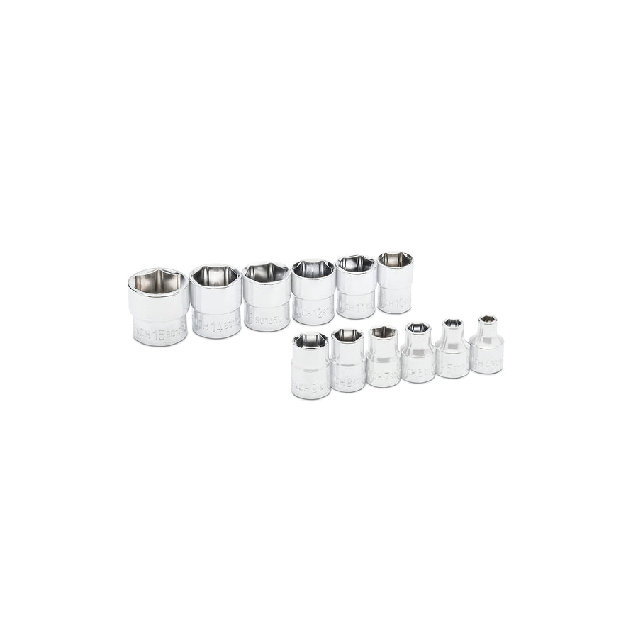 12 Piece GEARWRENCH 1/4" Drive 6 Point MM Stubby Socket Set - 81394