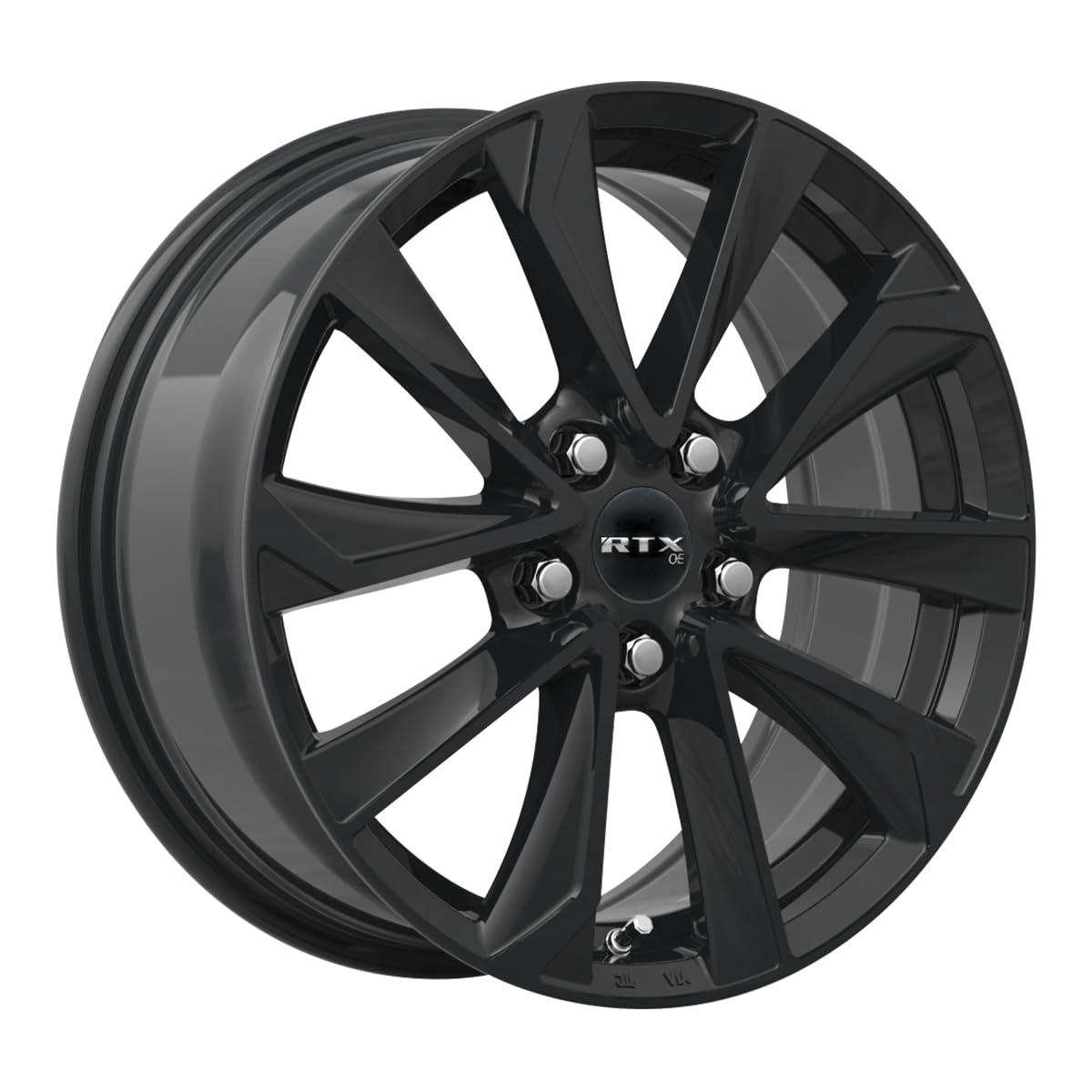 Custom RTX Wheel - 18x7.5, 45 Offset, 5x114.3 Bolt Pattern, 60.1mm Hub - Gloss Black Rim