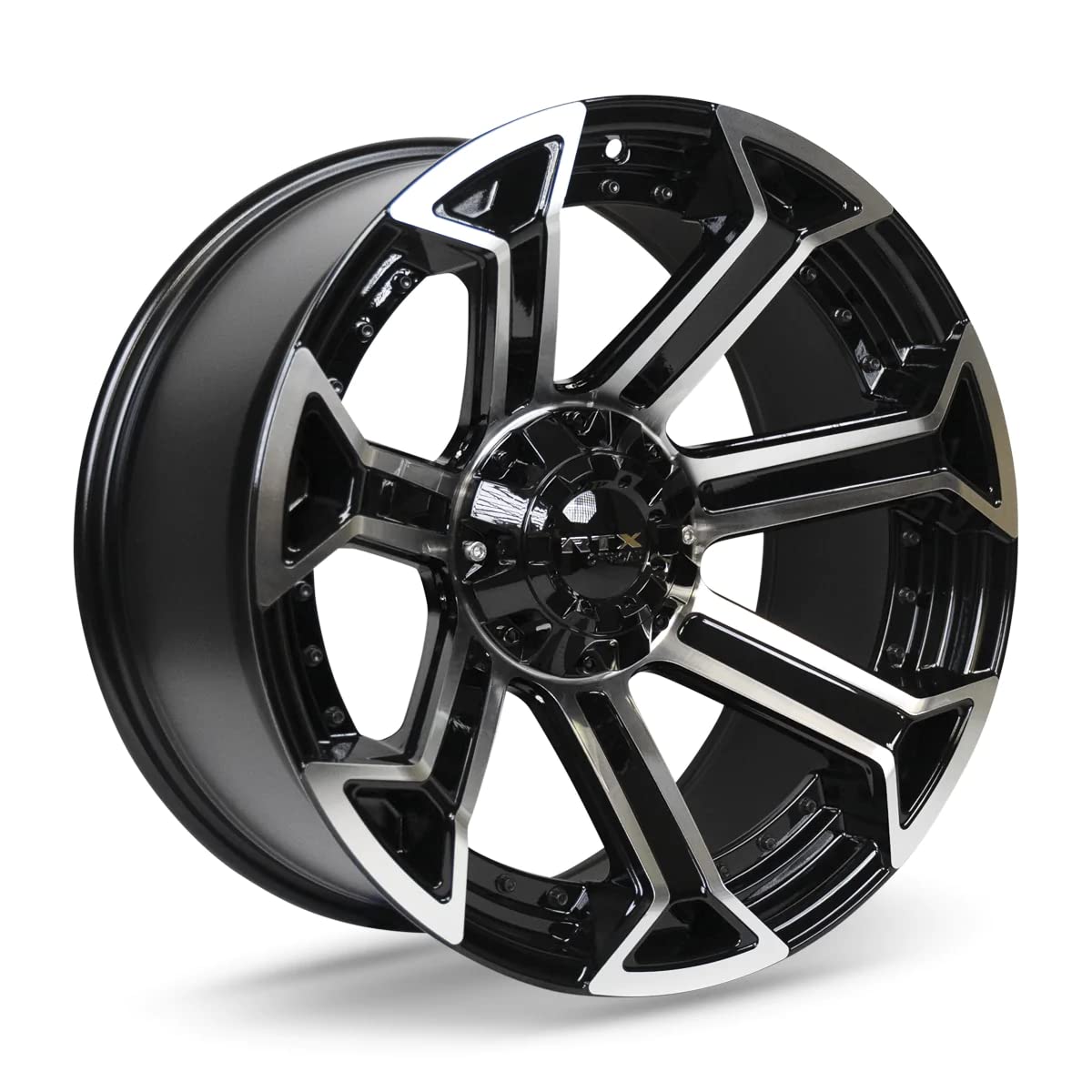 Peak RTX Custom Wheel - 18x9, 0 Offset, 6x135 Bolt Pattern, 87.1mm Hub - Black Machined Rim