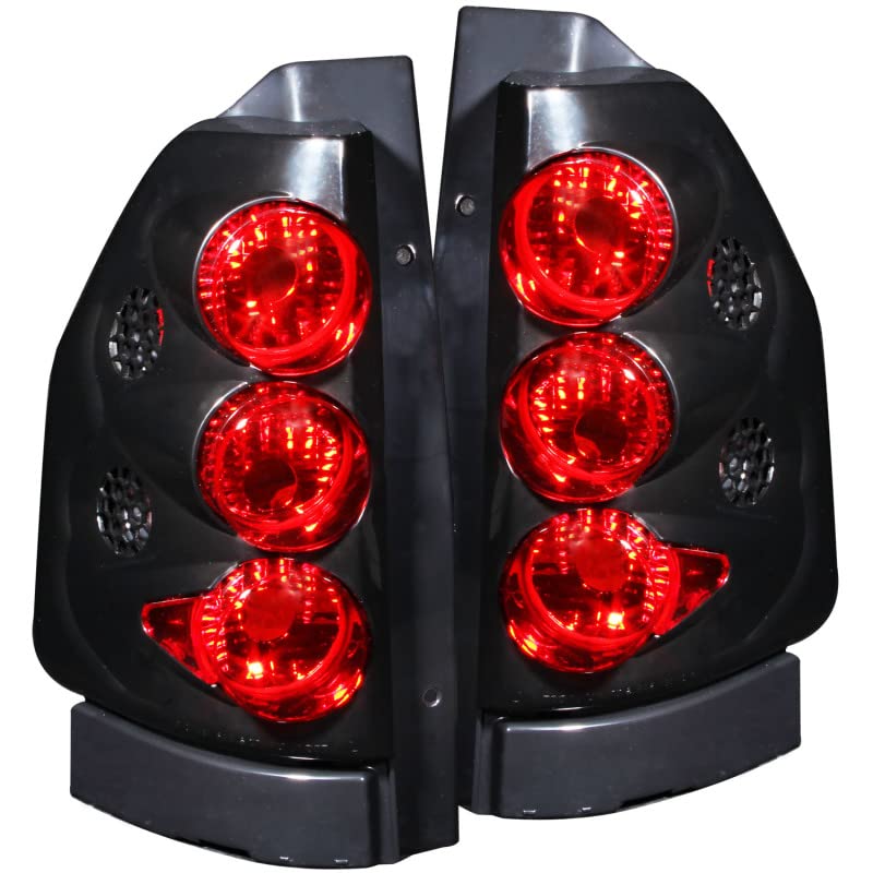Black Euro Tail Light Set-Clear Lens ANZO USA 211093