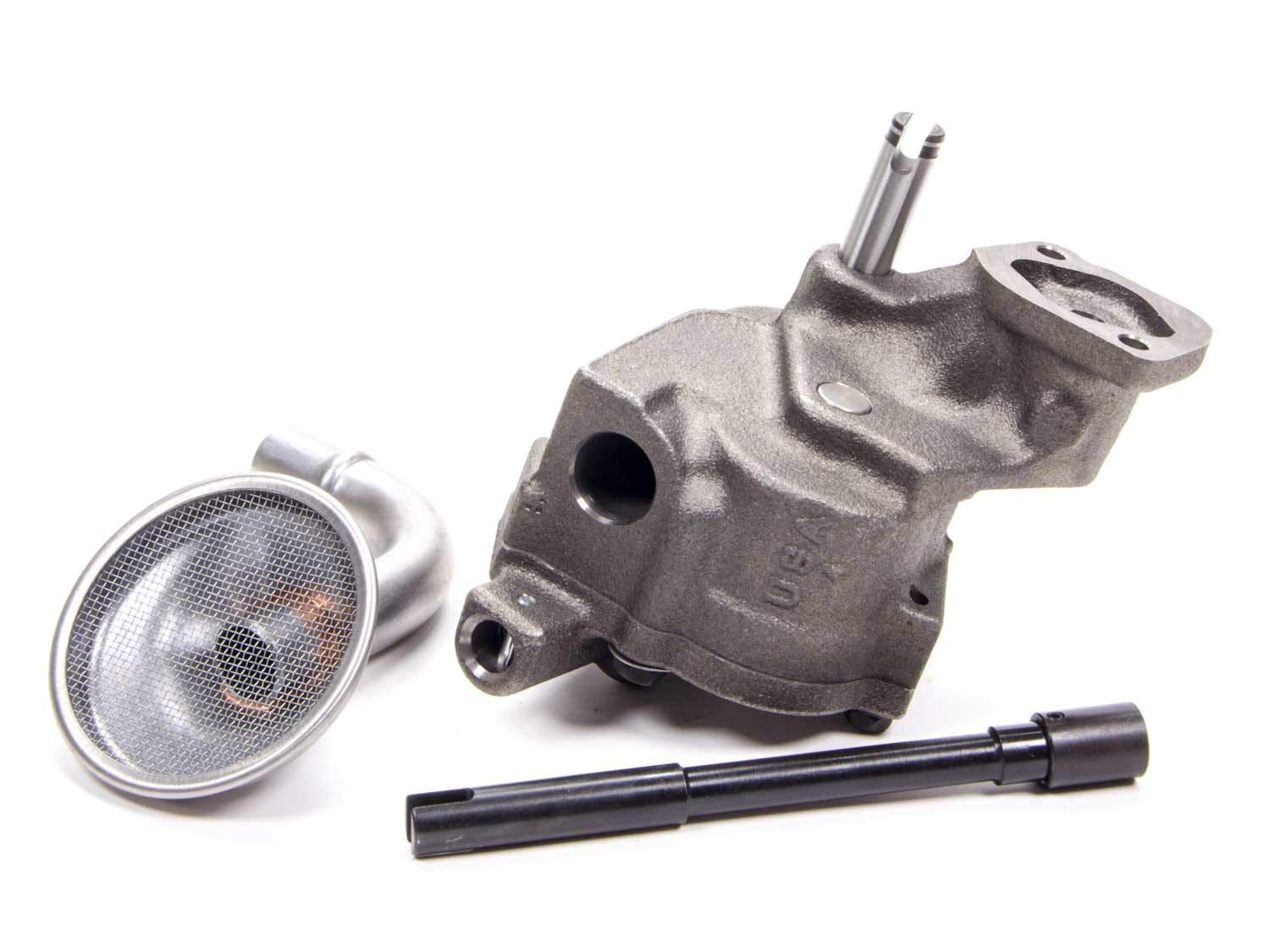 Melling Oil Pump, Internal, Wet Sump, High Volume, High Pressure, Drive Shaft/Pickup Included, compatible with Small Block Chevy, Kit