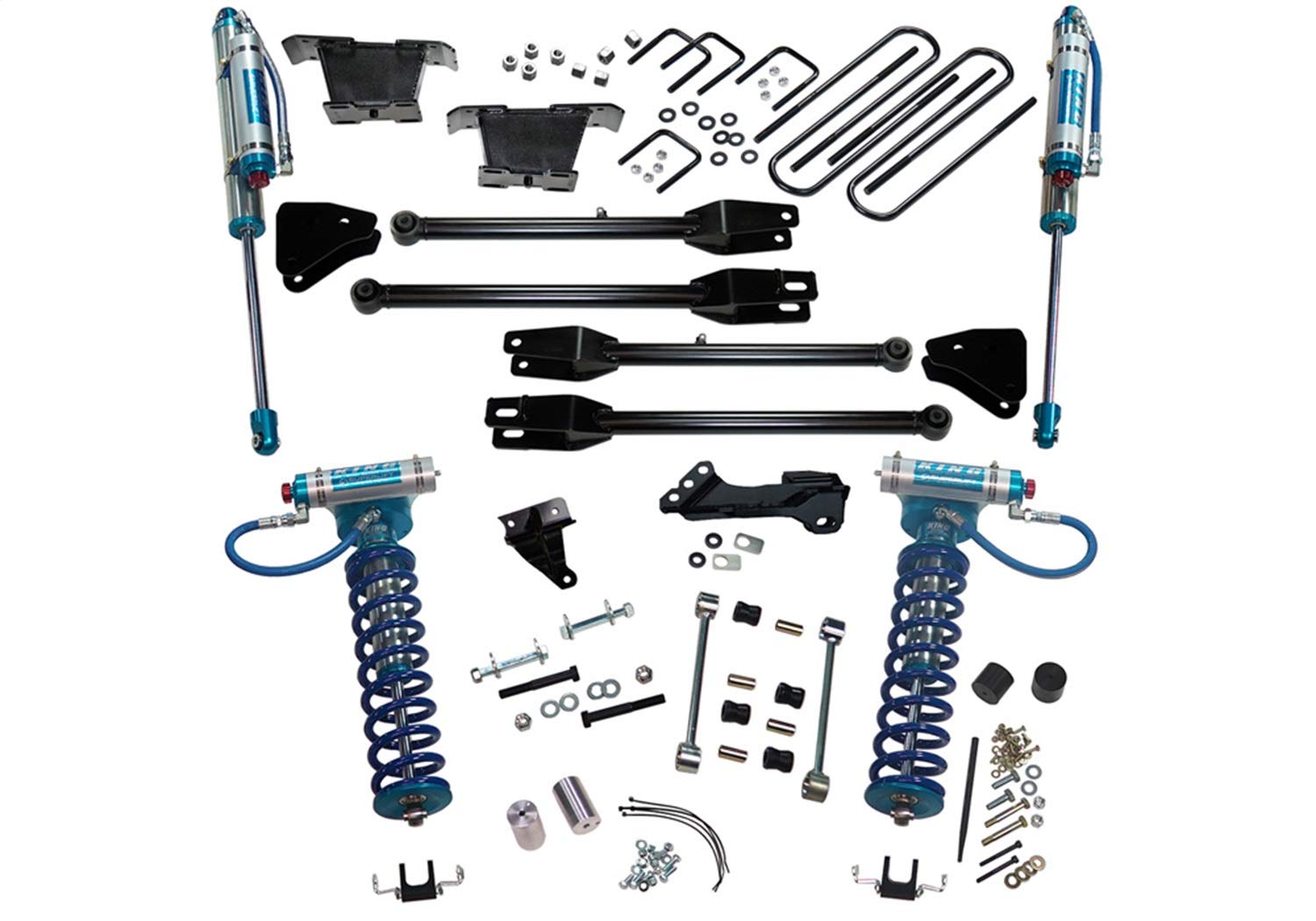 SUPERLIFT SUSPENSION RealTruck 4" Lift Kit for Ford F-250/F-350 | Complete Lift Kit with King 2.0 Coilovers and 4-Link Arms | K233KG | Fits 2008-2010 Ford F-250 / F-350 4WD