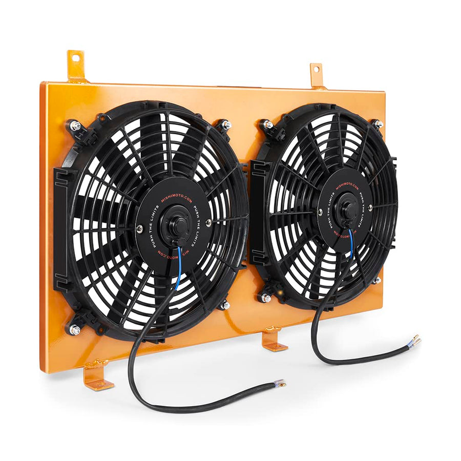 Mishimoto Aluminum Fan Shroud Kit Performance Compatible With Mazda RX-8 2004-2008, Gold