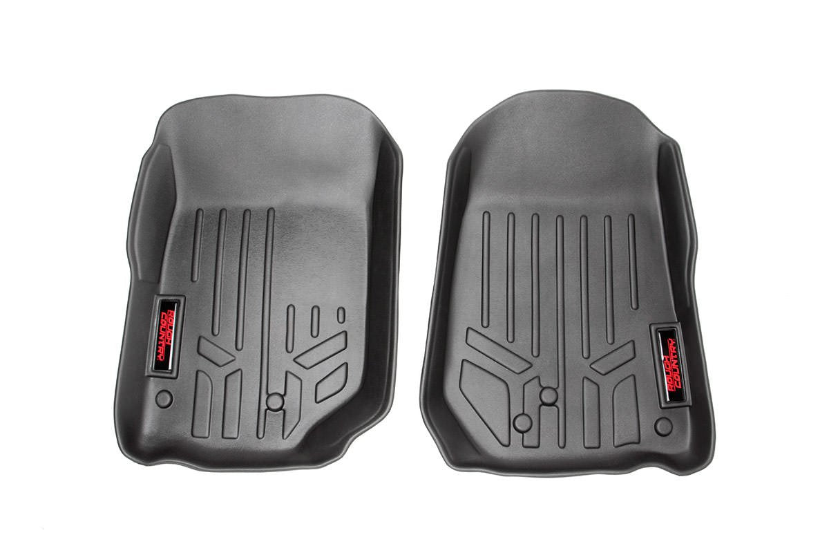 Rough Country Floor Mats Front for 1997-2006 Jeep Wrangler TJ - M-60200