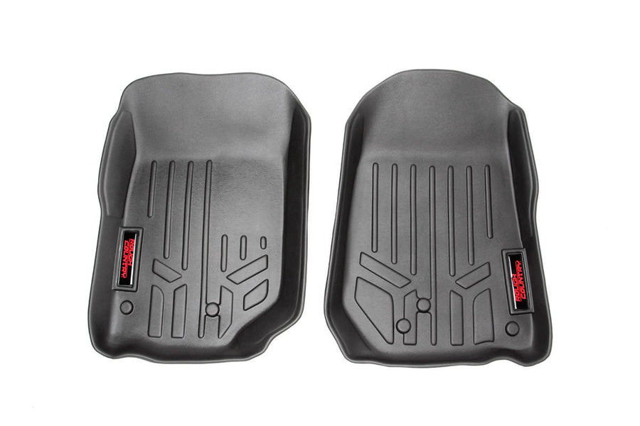 Rough Country Floor Mats Front for 1997-2006 Jeep Wrangler TJ - M-60200