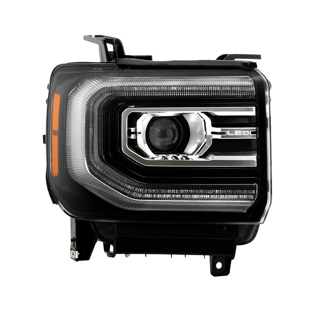 GMC Sierra Denali 16-18 Spyder (POE) Full LED w/DRL Projector Headlight - OE Right