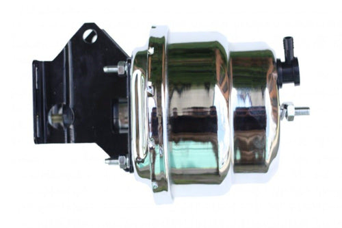 7 Inch LEED BRAKES Dual Power Booster With Bracket (Chrome)
