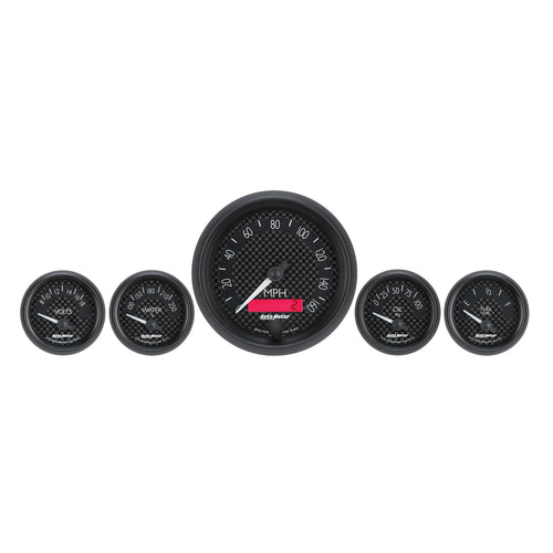Auto Meter 8002 Fuel/Oil/Water/Speedo/Volt GT Series 5 Gauge Kit