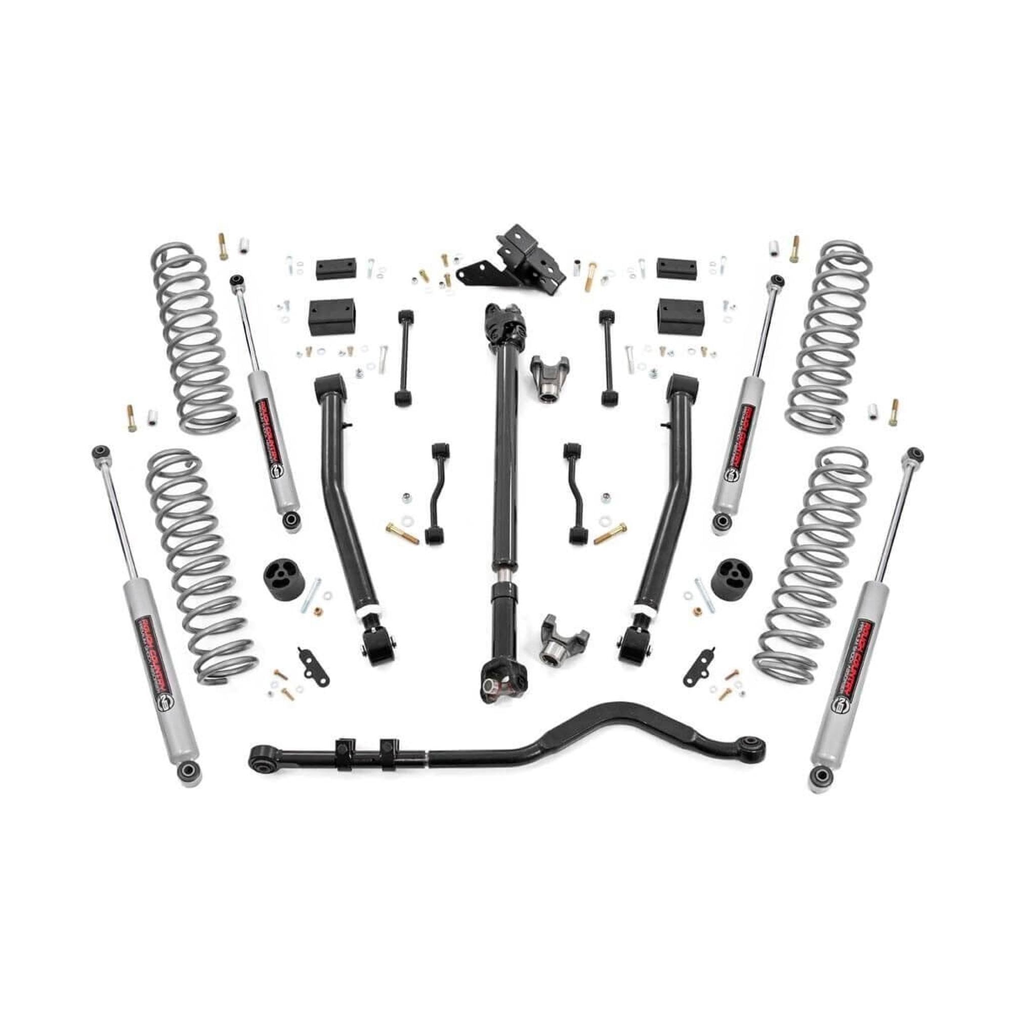 3.5" Lift Kit Rough Country for 2018-2023 Jeep Wrangler JL 2-Door - 90930