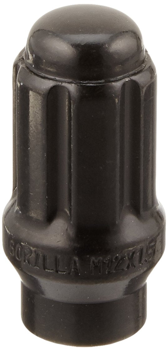 Gorilla 21134ETBC Automotive Black 12mm x 1.50 Thread Size Chrome Finish Small Diameter 6-Lug Kit, (Pack of 24)