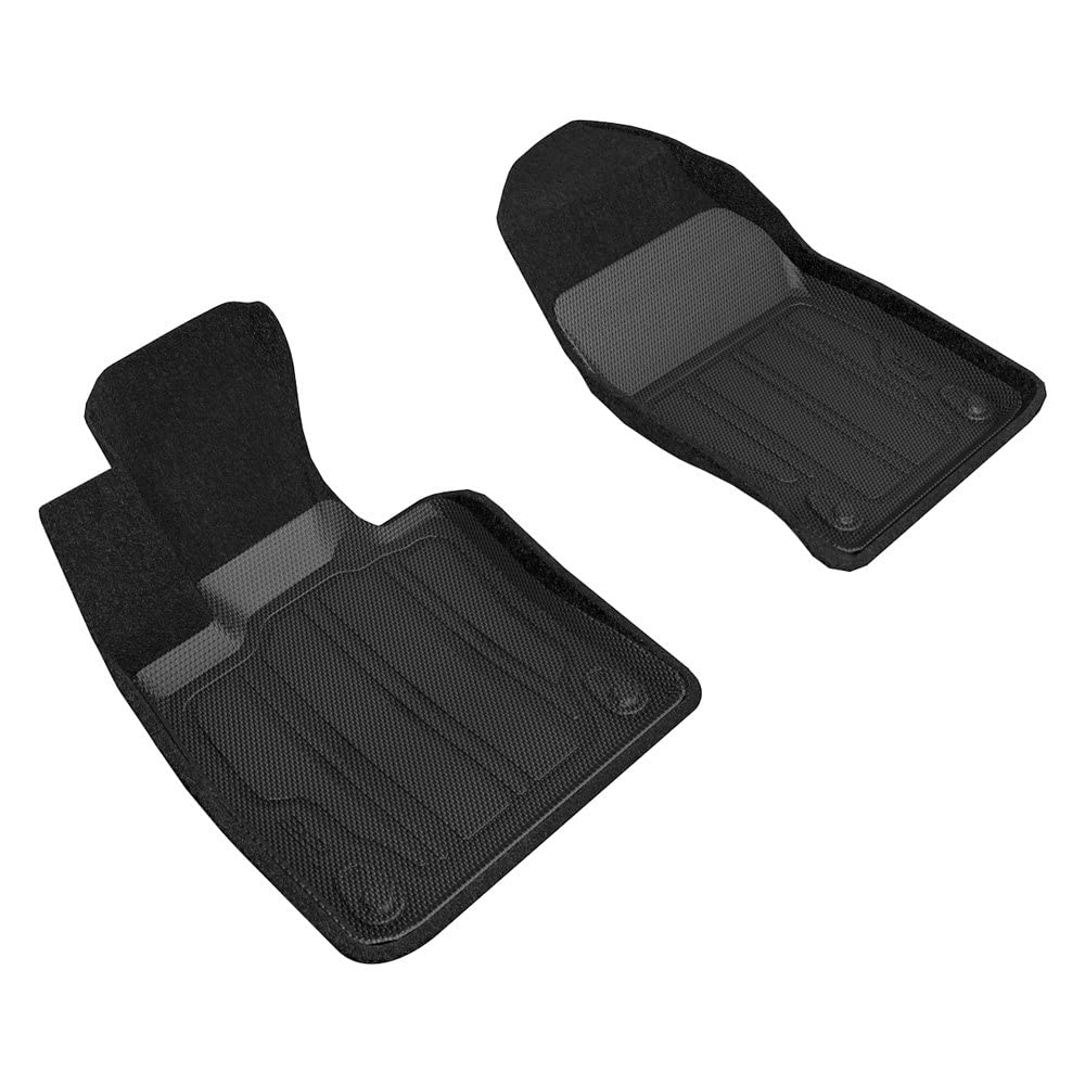 19-21 Volvo S60/V60 3D MAXpider V60 Cross Country Elegant Hybrid 1st Row Floormat - Black (SLVV03514709)
