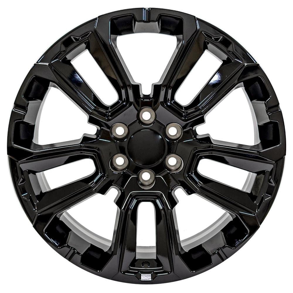 22 Inch OE Wheels CV68 Rim Fits Suburban 1500 High Country Style 6x139.7 22x9 Gloss Black - Hollander 14088 (1)