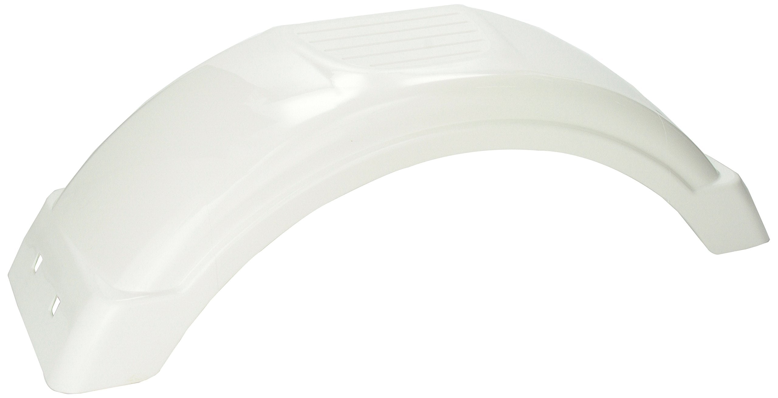 White Plastic Fender Fulton for 8"-12" Tire Size