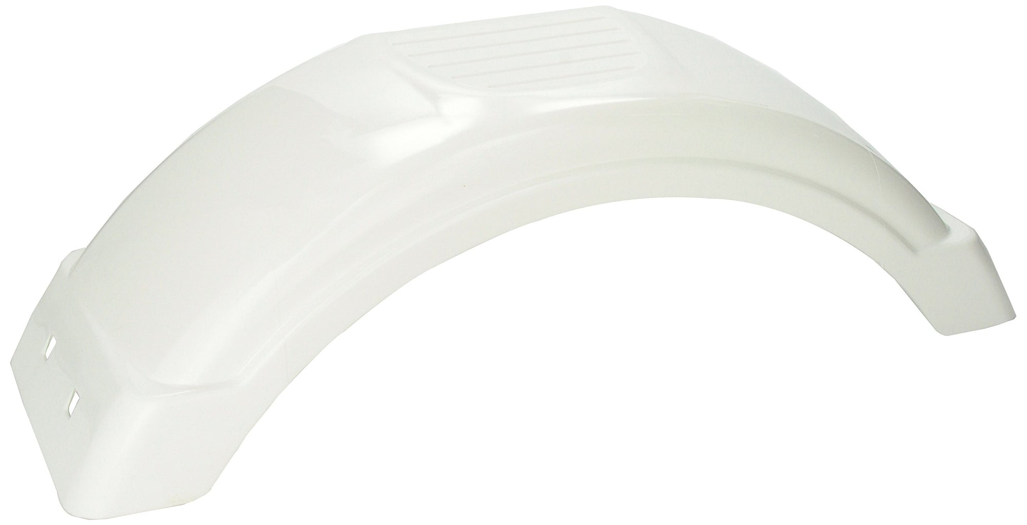 White Plastic Fender Fulton for 8"-12" Tire Size