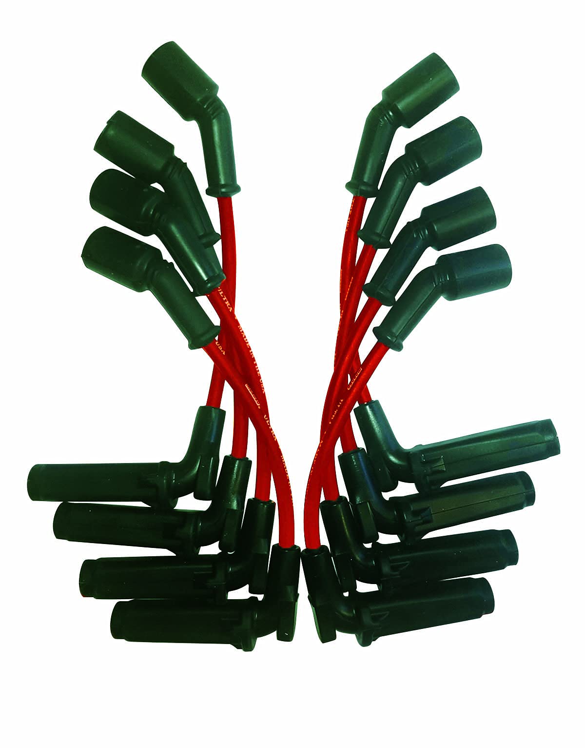 Moroso Ultra Series Red Spark Plug Wires, 9.75" Length, GM LS, 90 Degree Plug Ends