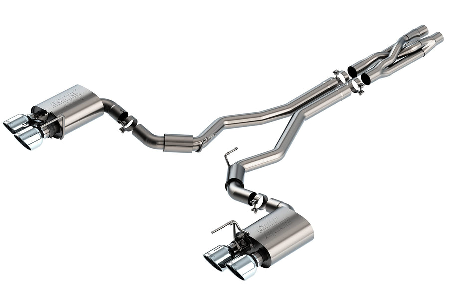 BORLA Cat-Back 140837 Perf. Exhaust System for 2020-2023 Ford Mustang Shelby GT500 5.2L 8 Cyl. Auto Trans. Use With Connecting Pipe Kit 60722 For 2021-2023 Ford Mustang Mach 1 5.0L V8 Auto/Man. Trans.