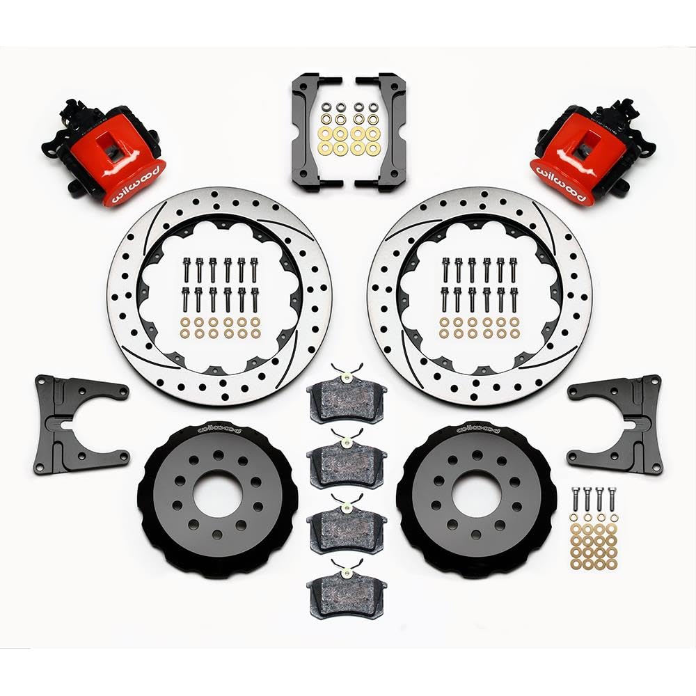 Rear CPB Kit, 12.88", Drilled, Red