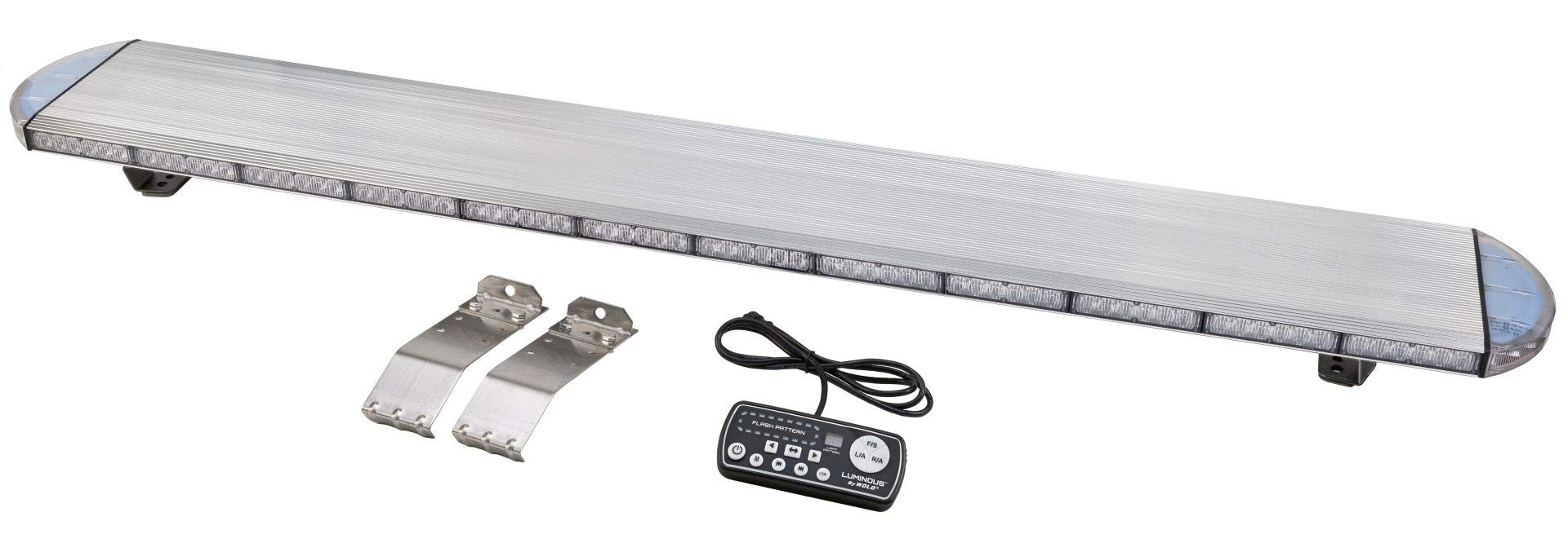 Wolo 57" Luminous 580R-57 LED Light Bar, 12-24 Volt - Clear Lens with Blue LED's