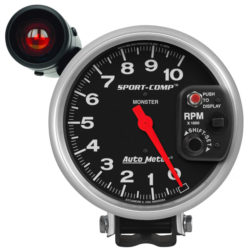 Auto Meter Sport-Comp 3904 Shift-Lite Tachometer 5.000 in.