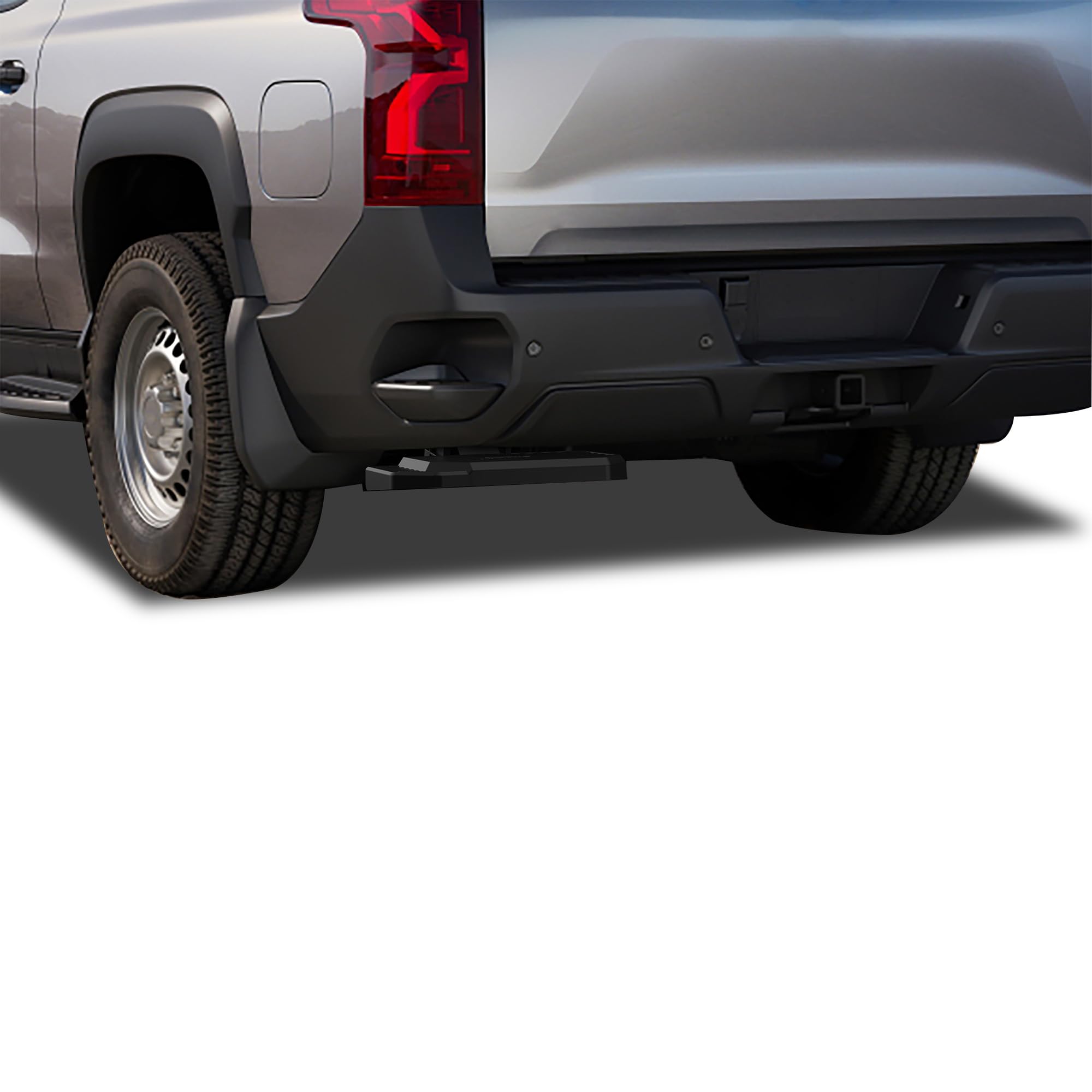 Retractable Black Horse Truck Bed Corner Step Compatible with 20-24 Chevrolet Silverado 2500-3500 HD |2020-2024 GMC Sierra 2500-3500 HD -TBCGM20