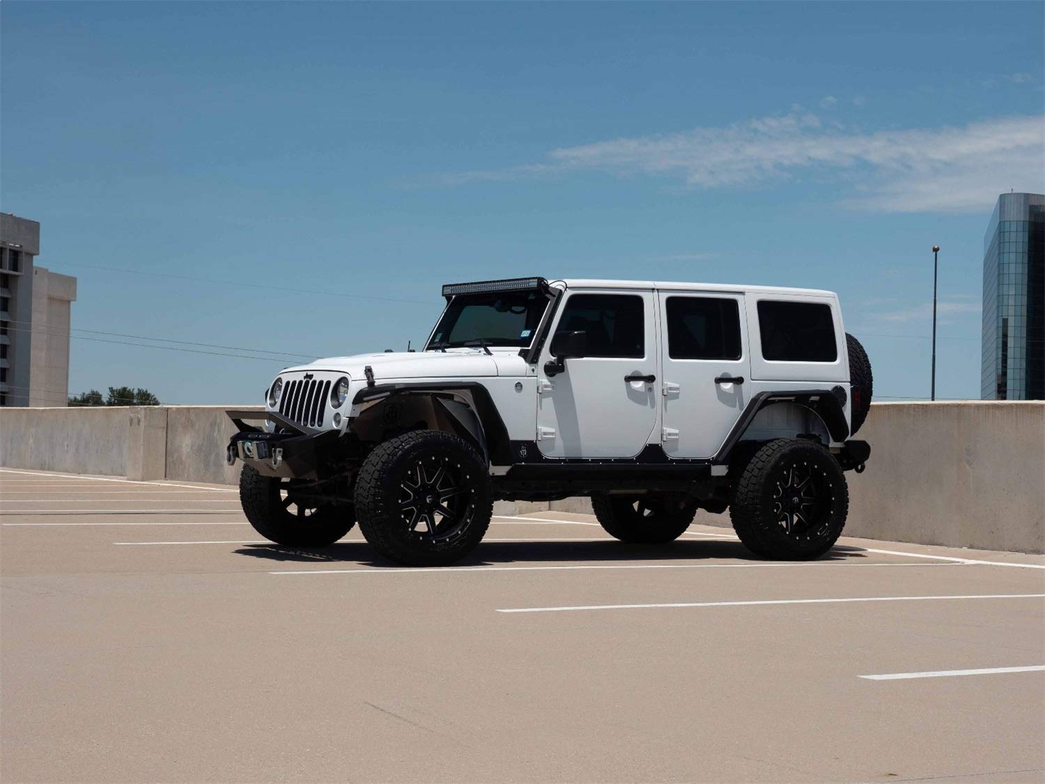 Front Fendor Flares Road Armor RDA507AFF0B Fits Jeep Wrangler